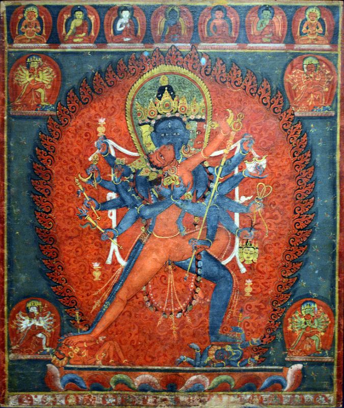 04-1 Chakrasamvara and Vajravarahi, 1575-1600, Nepal - New York Metropolitan Museum Of Art